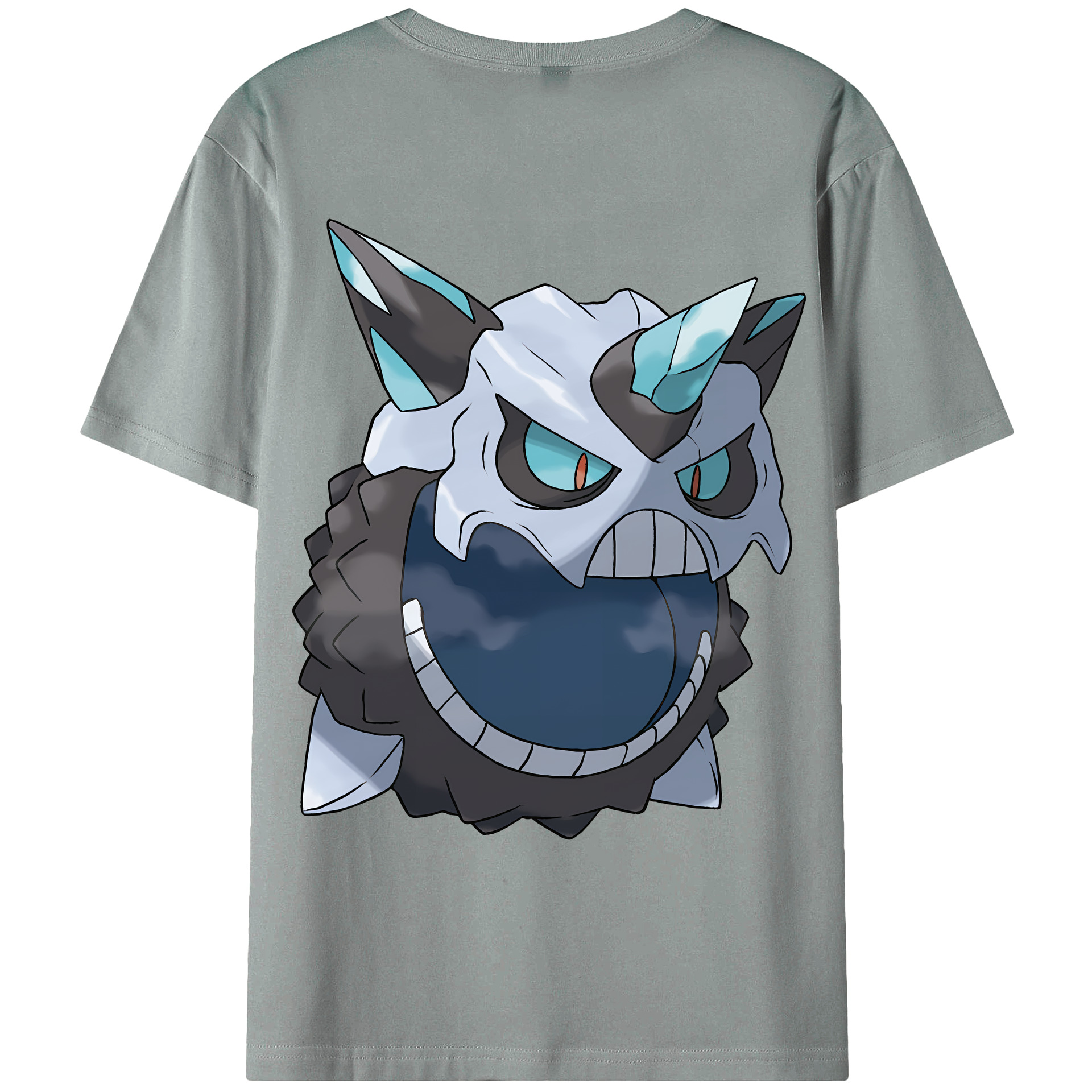 （画像用） ポケットモンスター Pokémon 綿100％ メンズ半袖Tシャツ（バックプリント） 通気性